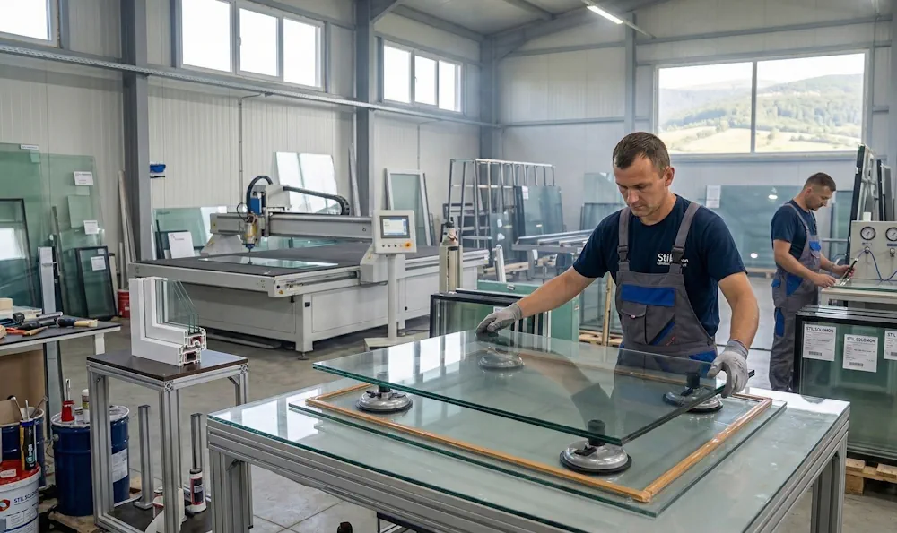 Prelucrare sticlă plată și fasonare pentru geamuri termopan eficiente energetic